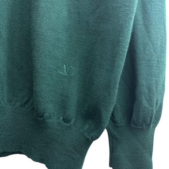 Valentino Studio Men’s XL 52 Merino Wool Mock Neck Sweater Italy Luxury Designer - Picture 8 of 16